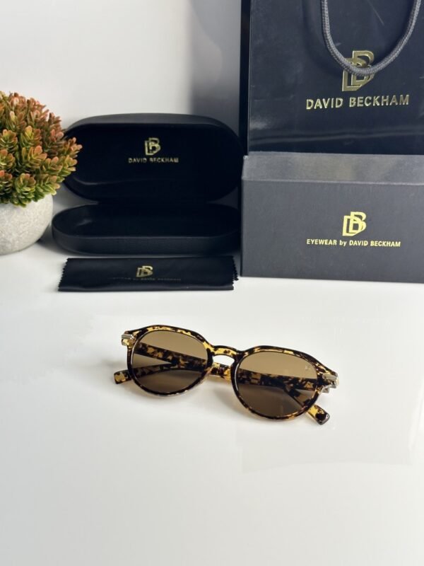 First Copy David Beckham Tiger Brown Sunglasses