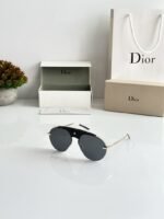 First Copy Dior Gold Black Sunglasses