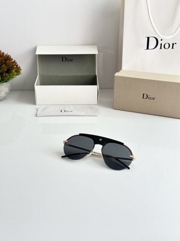 First Copy Dior Gold Black Sunglasses