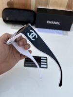 First Copy Chanel White Black Sunglasses black