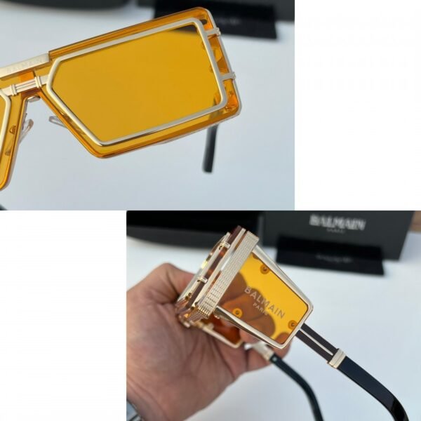 First Copy Balmain Gold Yellow Sunglasses