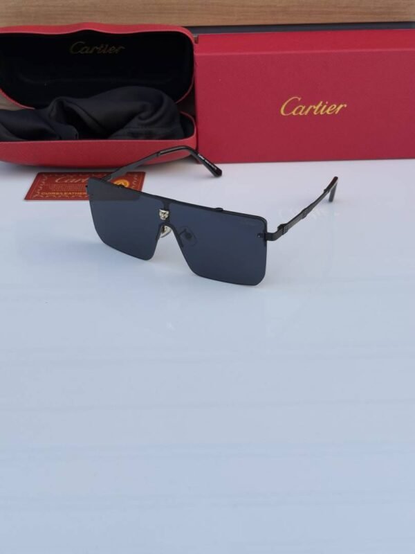 First Copy Cartier 24034 Full Black Sunglasses