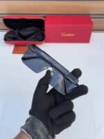 First Copy Cartier 24034 Full Black Sunglasses