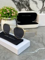 First Copy Marc Jacobs Metal Gold Black Sunglasses