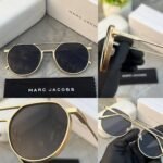 First Copy Marc Jacobs Metal Gold Black Sunglasses