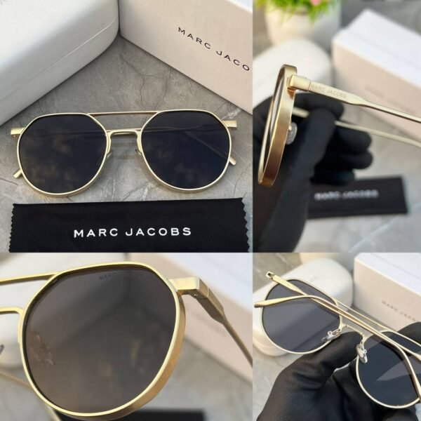 First Copy Marc Jacobs Metal Gold Black Sunglasses