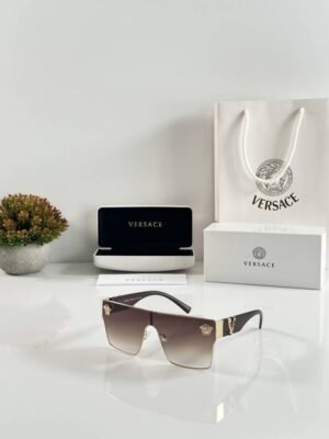 First Copy Versace 10086 Gold Brown Sunglasses