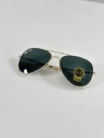 First Copy Rayban Aviator 3026 Gold Black (GLASS)