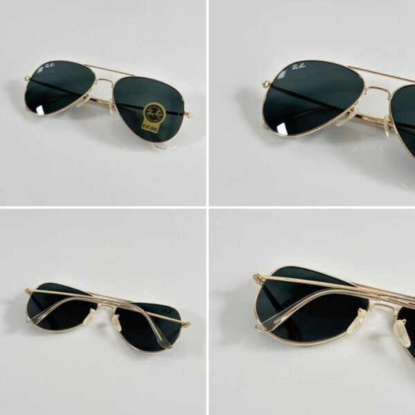 First Copy Rayban Aviator 3026 Gold Black (GLASS)