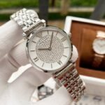 First Copy Emporio Armani Silver White Dial Watch For Women