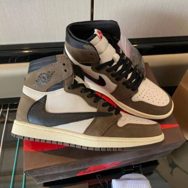 First Copy Nike Jordan Retro 1 High OG Travis Scott Mocha Semi UA