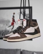 First Copy Nike Jordan Retro 1 High OG Travis Scott Mocha Semi UA