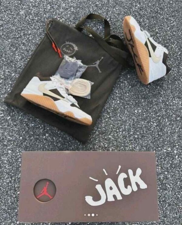 First Copy Travis Scott X Jordan Jumpman Jack Trainer Sail Semi UA Quality