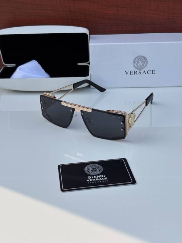 First Copy Versace17383 Golden Black Sunglasses