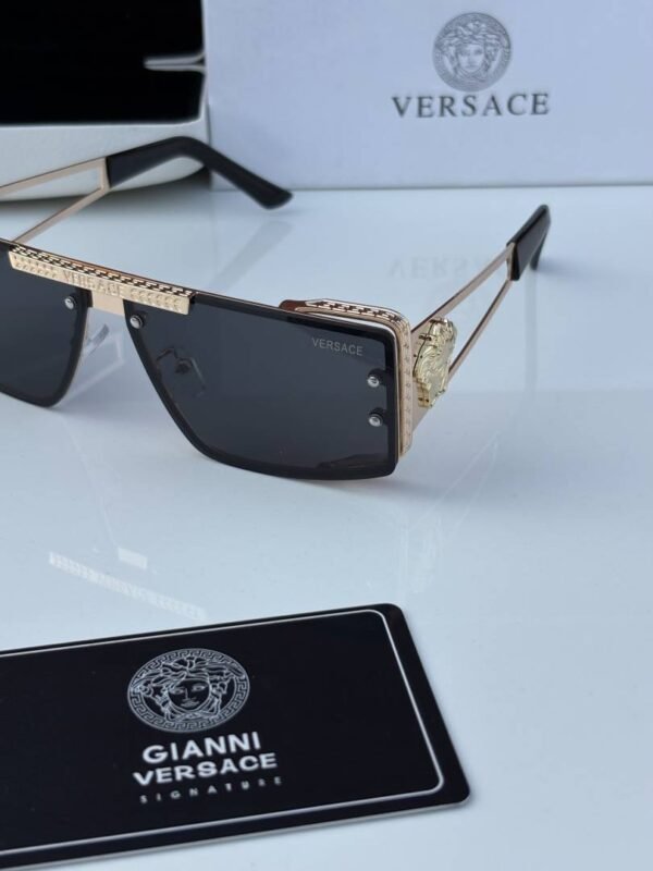 First Copy Versace17383 Golden Black Sunglasses