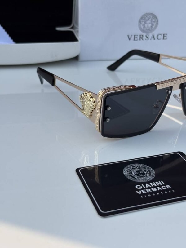 First Copy Versace17383 Golden Black Sunglasses