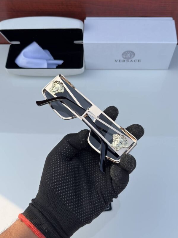 First Copy Versace17383 Golden Black Sunglasses