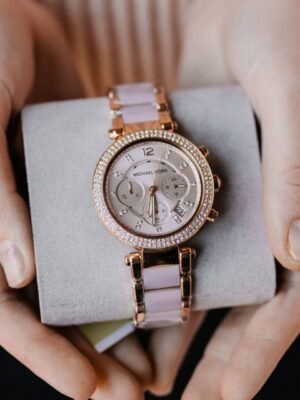 First Copy Michael Kors Parker Semi Japan Watch For Women Rose Gold