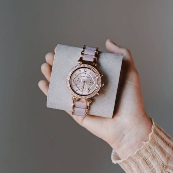 First Copy Michael Kors Parker Semi Japan Watch For Women Rose Gold