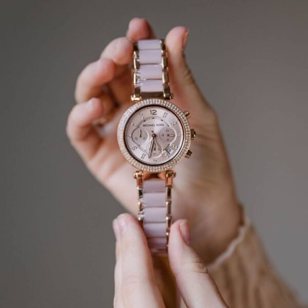 First Copy Michael Kors Parker Semi Japan Watch For Women Rose Gold