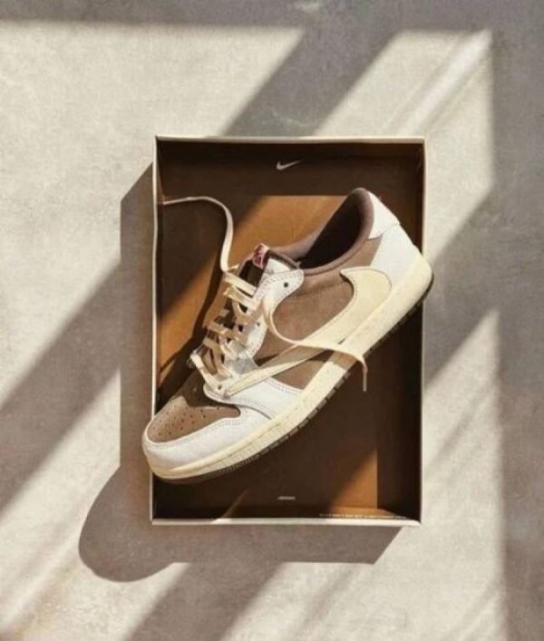 FIRST COPY NIKE AIR JORDAN LOW 1 TRAVIS MOCHA SEMI UA