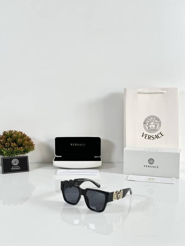 First Copy Versace 4483 Gold Black Sunglasses