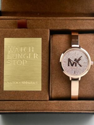 First Copy Michael Kors Charley Pave Copper Watch For Women