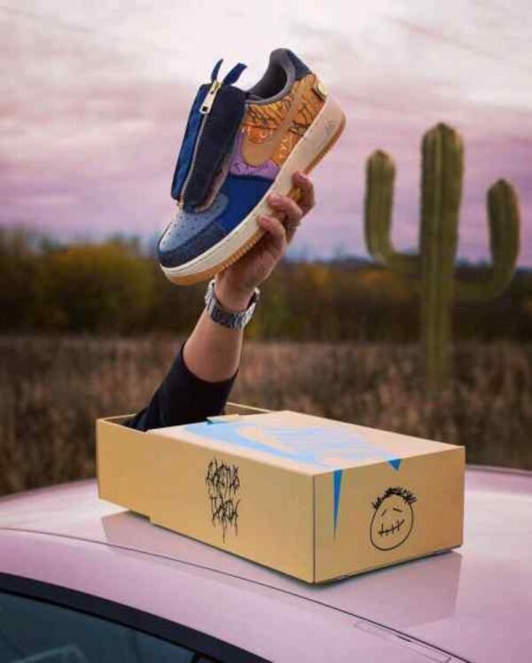 First Copy Nike Travis Scott Cactus Jack X Airforce 1 Low With OG Box