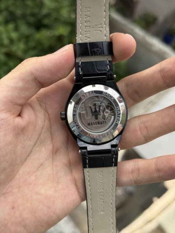 First Copy Luxury Black Skeleton Dial Automatic Watch With Rubber Strap And Premium Finish