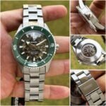 First Copy Rado Captain Cook Green Skeleton Dial Automatic Stainless Steel Watch With Premium Finish