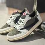 First Copy Nike Air Jordan 1 X Travis Scott Retro Low OG SP Medium Olive