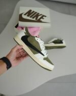 First Copy Nike Air Jordan 1 X Travis Scott Retro Low OG SP Medium Olive