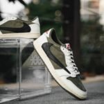 First Copy Nike Air Jordan 1 X Travis Scott Retro Low OG SP Medium Olive