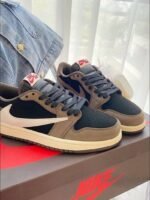 First Copy Nike Air Jordan 1 Low X Travis Scott Dark Mocha