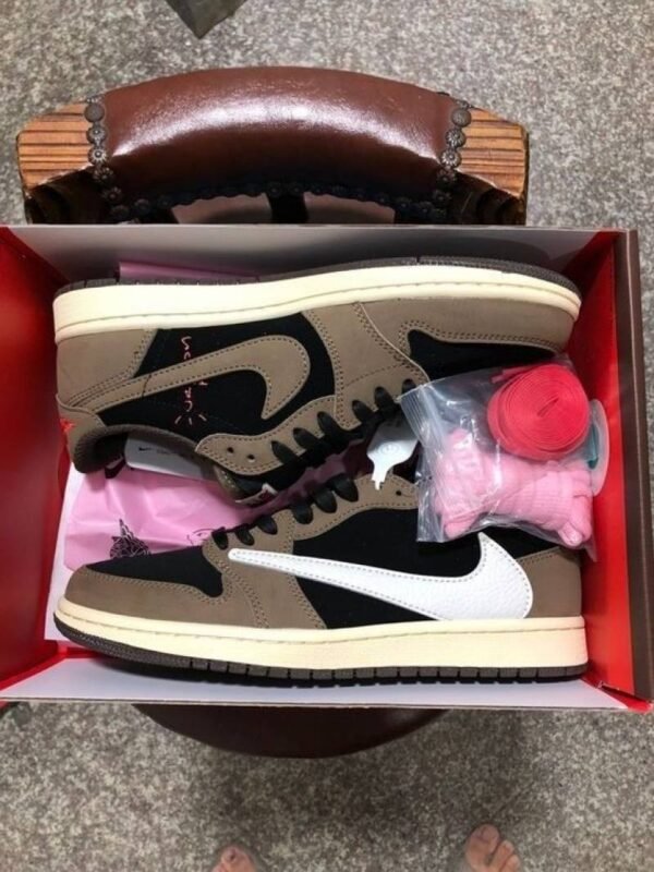 First Copy Nike Air Jordan 1 Low X Travis Scott Dark Mocha