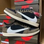 First Copy Nike Air Jordan 1 Low X Travis Scott Dark Mocha