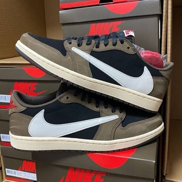 First Copy Nike Air Jordan 1 Low X Travis Scott Dark Mocha