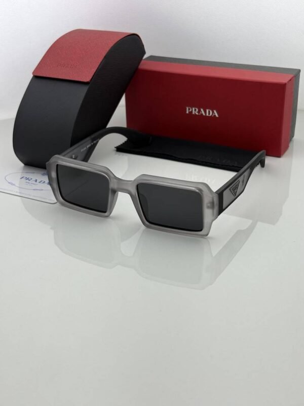 First Copy Prada 089 Grey Black Sunglasses
