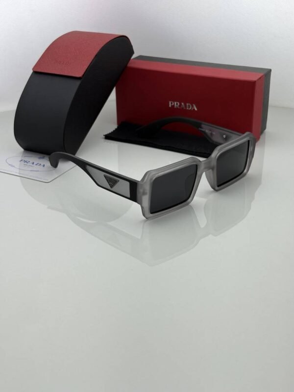 First Copy Prada 089 Grey Black Sunglasses