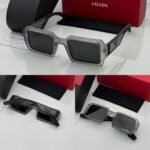 First Copy Prada 089 Grey Black Sunglasses