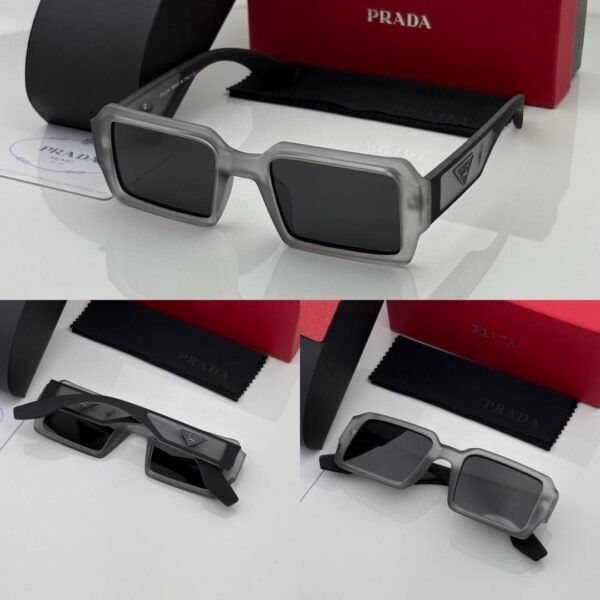 First Copy Prada 089 Grey Black Sunglasses