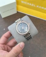 First Copy Michael Kors Darci Two Tone Copper Black Watch For Women