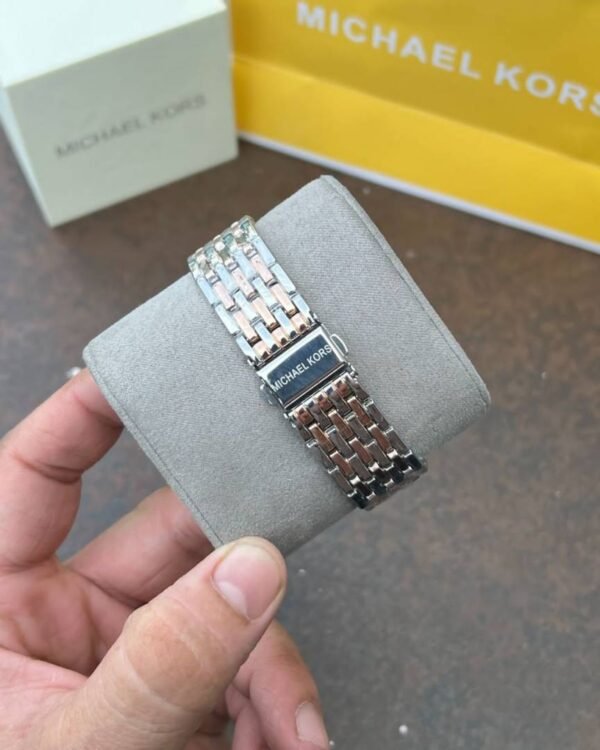 First Copy Michael Kors Darci Two Tone Copper Black Watch For Women