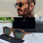 First Copy David Beckham Round Brown Green Sunglasses