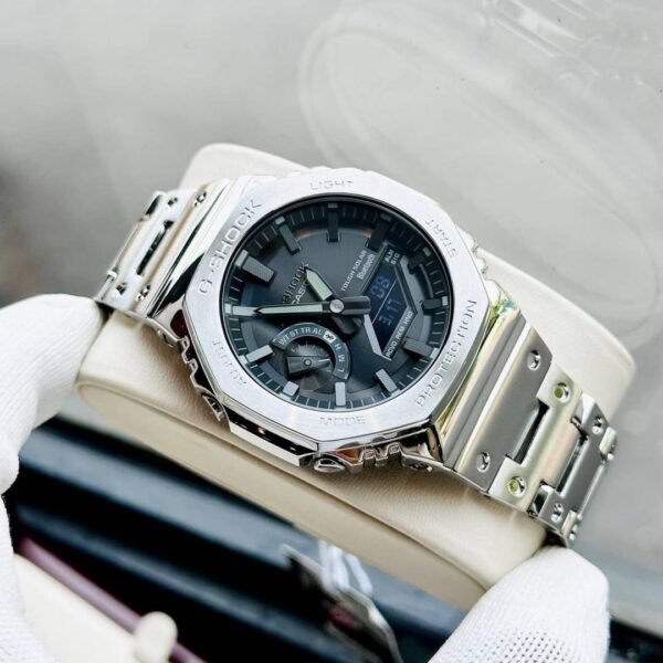 First Copy Luxury Full Metal Stainless Steel Black Dial Chronograph Watch With Premium Finish