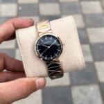 First Copy Calvin Klein Rose Gold Black Dial Women’s Analog Watch