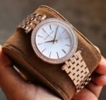 First Copy Michael Kors Darci Rose Gold White Dial Women’s Analog Watch