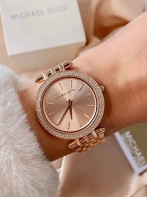 First Copy Michael Kors Darci Rose Gold Dial Women’s Analog Watch