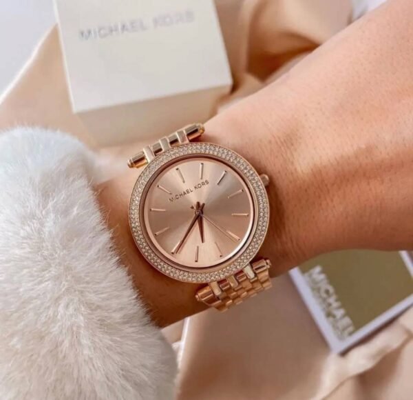 First Copy Michael Kors Darci Rose Gold Dial Women’s Analog Watch