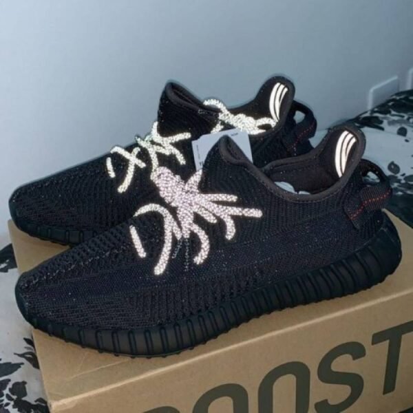 First Copy Black Reflective Men’s Sneakers Premium Sports Running Shoes